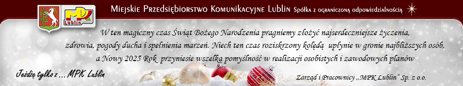 Miejskie Przedsiębiorstwo Komunikacyjne w Lublinie Sp. z o.o. - nagłówek graficzny